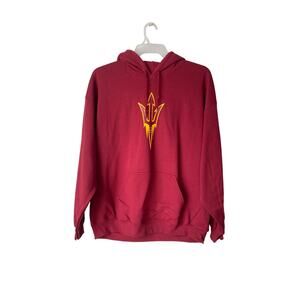 Arizona State University Sun Devils Hoodie XL Red Pitchfork Pullover Sweatshirt